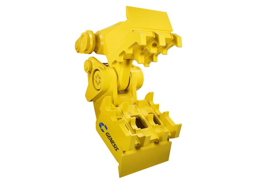 GMP (Genesis Mechanical Pulverizer) attachment with open jaws facing right.