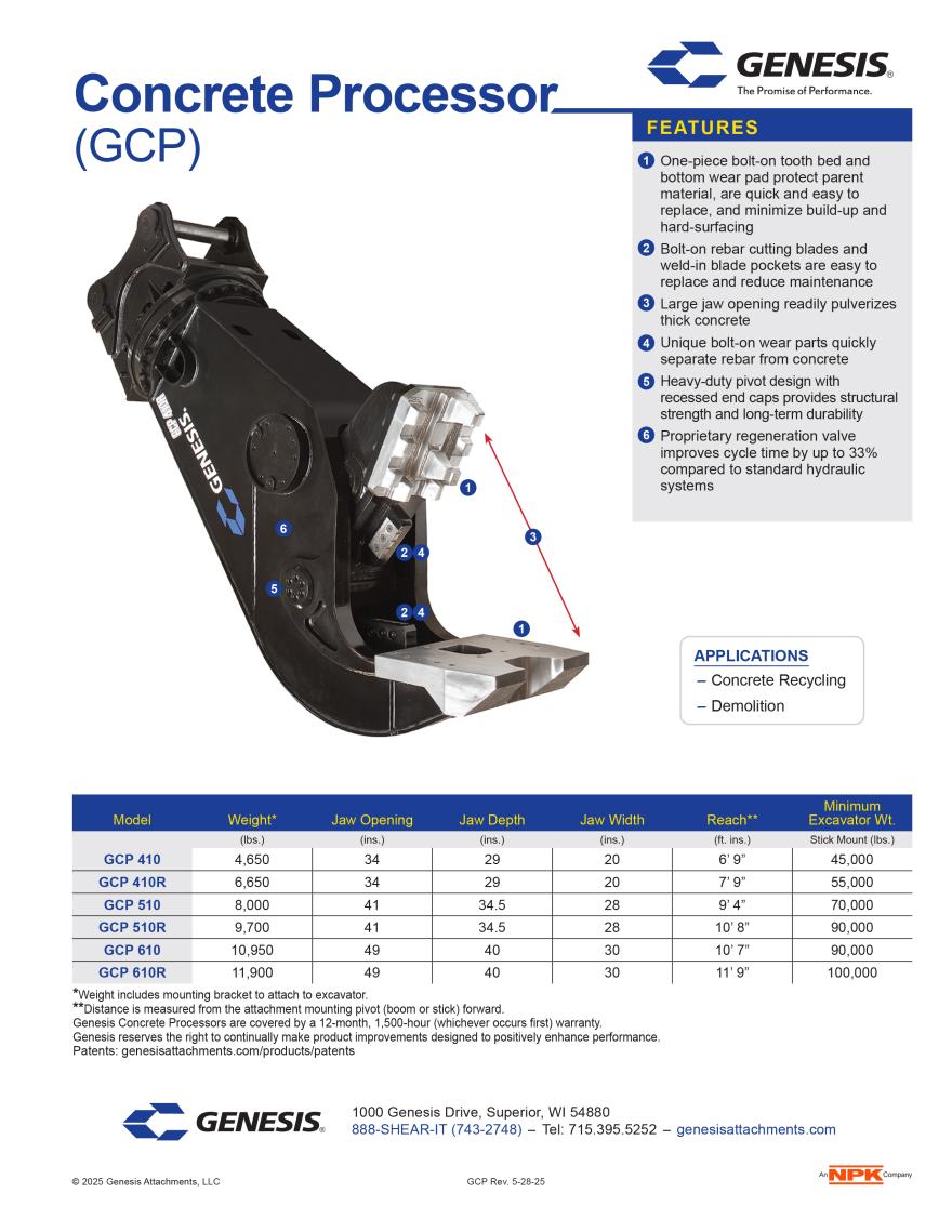 GCP Spec Sheet Image