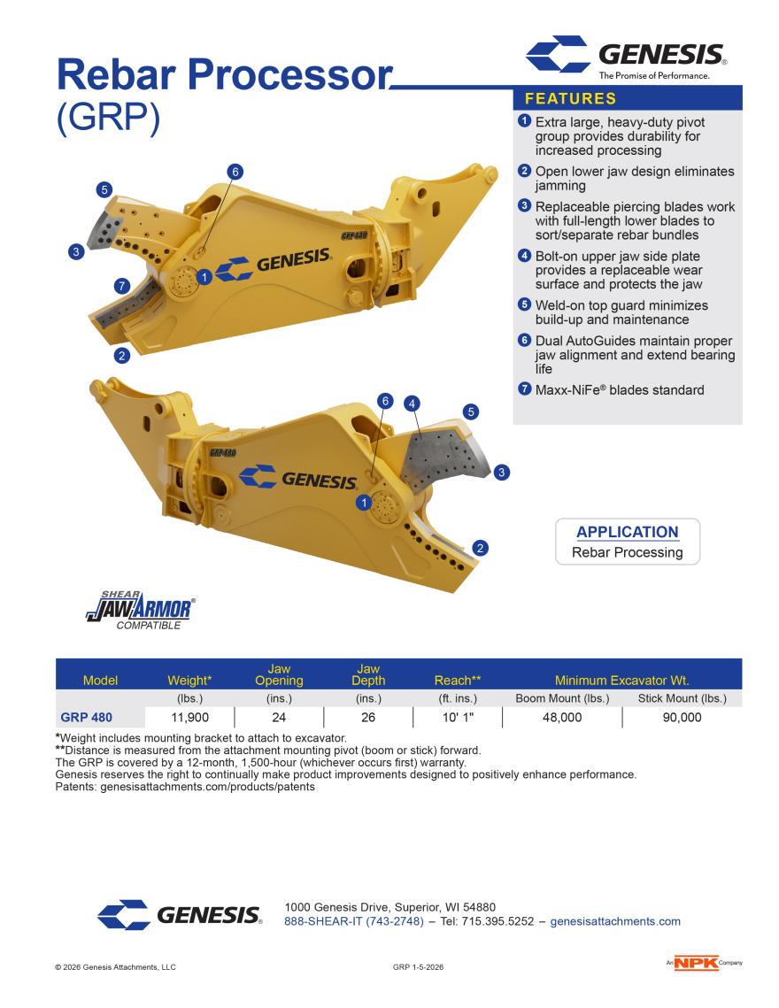 GRP Spec Sheet Image