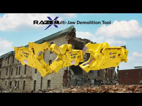The GRX Multi-Jaw Demolition Tool eliminates the need for multiple machines with different attachments.